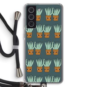 Sansevieria: Samsung Galaxy S21 FE Transparant Hoesje met koord
