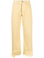 Jil Sander pantalon droit à taille haute - Jaune - thumbnail