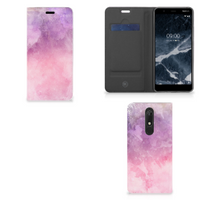 Bookcase Nokia 5.1 (2018) Pink Purple Paint