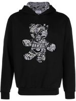 Philipp Plein hoodie en coton à patch logo - Noir - thumbnail