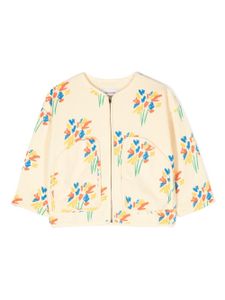 Bobo Choses veste en coton à fleurs - Jaune