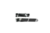 Horlogeband Burberry BU1077 / BU1079 Leder/Kunststof Multicolor 18mm