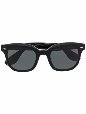 Oliver Peoples lunettes de soleil à monture d'inspiration wayfarer - Noir