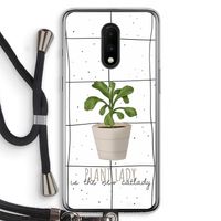 Kamerplant op vensterruit: OnePlus 7 Transparant Hoesje met koord