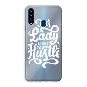 Hustle Lady: Samsung Galaxy A20s Transparant Hoesje