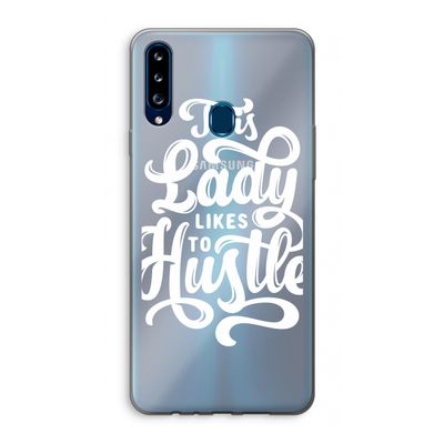 Hustle Lady: Samsung Galaxy A20s Transparant Hoesje