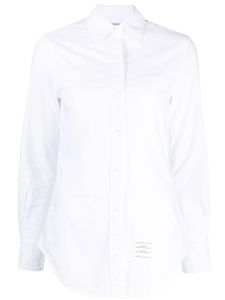 Thom Browne chemise en coton à patch logo - Blanc