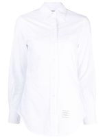 Thom Browne chemise en coton à patch logo - Blanc - thumbnail