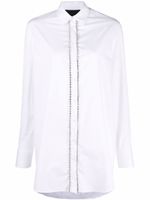 Philipp Plein chemise en coton à ornements en cristal - Blanc