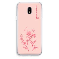 Giving Flowers: Samsung Galaxy J3 (2017) Transparant Hoesje