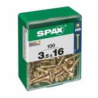 Schroefdoos SPAX Platte kop 3,5 x 16 mm (100 Stuks)