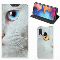 Samsung Galaxy A20e Hoesje maken Witte Kat - thumbnail