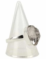 Zilveren Ring met Herkimer Diamant (Maat 19,5) - thumbnail