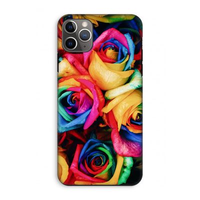 Neon bloemen: iPhone 11 Pro Max Tough Case