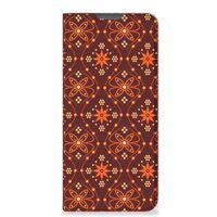 Motorola Moto E32 | Moto E32s Hoesje met Magneet Batik Brown - thumbnail