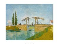 Kunstdruk Vincent Van Gogh - Die Zugbrücke 80x60cm