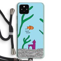 Aquarium: Pixel 5a 5G Transparant Hoesje met koord