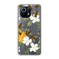 No flowers without bees: Xiaomi Mi 11 Transparant Hoesje