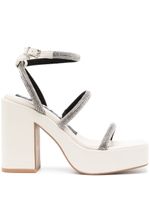 Senso sandales en cuir 120 mm - Blanc