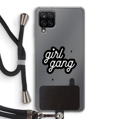 Girl Gang: Samsung Galaxy A12 Transparant Hoesje met koord