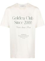 Golden Goose t-shirt en coton à texte imprimé - Tons neutres