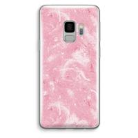 Abstract Painting Pink: Samsung Galaxy S9 Transparant Hoesje