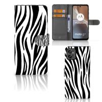 Motorola Moto G32 | Telefoonhoesje | Met pasjeshouder | Zebra