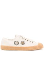 Comme des Garçons Homme Deux baskets en coton à détails d'œillets - Tons neutres