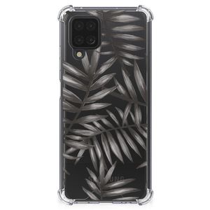 Samsung Galaxy A12 Case Leaves Grey