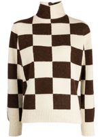 Undercover high-neck intarsia-knit jumper - Tons neutres