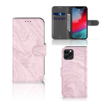 Apple iPhone 11 Pro Bookcase Marble Pink - Origineel Cadeau Vriendin