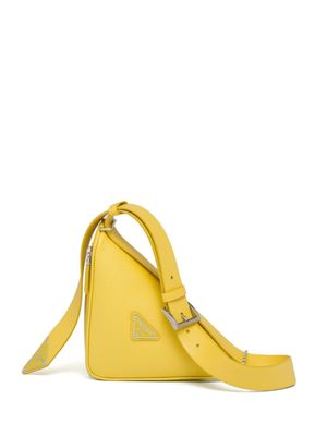 Prada sac porté épaule Triangle - Jaune