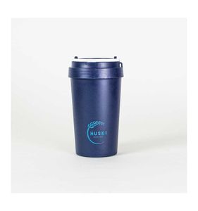 Rice husk travel cup midnight