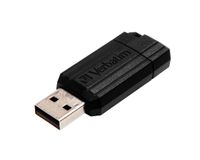 Verbatim PinStripe USB 2.0 stick, 16 GB, zwart - thumbnail