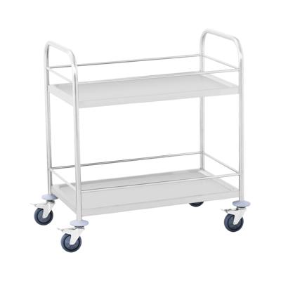 Serveerwagen - 2 planken - tot 100 kg - ronde buis - voor dranken