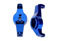 Caster blocks, 6061-T6 aluminum (blue-anodized), left and right (TRX-8232X)