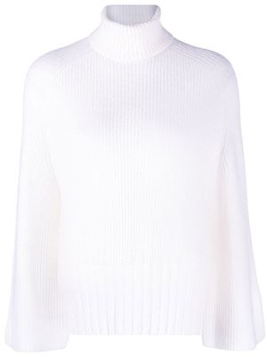 Emporio Armani pull nervuré à col roulé - Tons neutres
