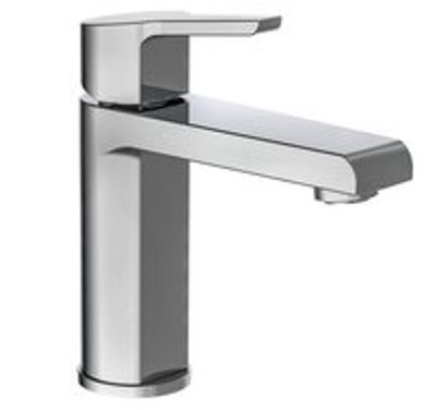VITA ééngreepsmengkraan wastafel, chroom met hoge uitloop keramische schijven geluidsarme, verwisselbare 25 mm cartouche hoogwaardig mousseur CASCADE® SLC flexibele metalen aansluitslangen