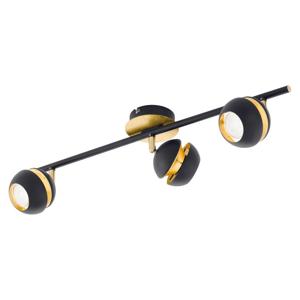 Eglo Led plafondspotNocito 3-lichts zwart met goud - 95484