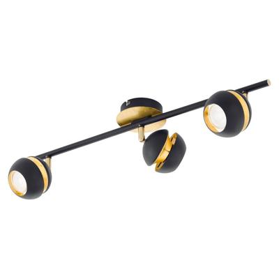 Eglo Led plafondspotNocito 3-lichts zwart met goud - 95484