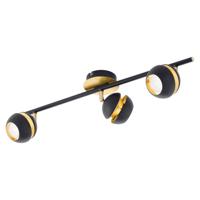 Eglo Led plafondspotNocito 3-lichts zwart met goud - 95484