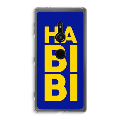Habibi Blue: Sony Xperia XZ2 Transparant Hoesje