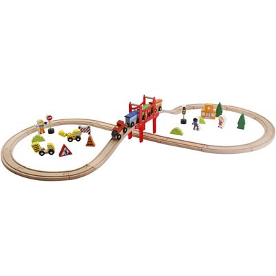 VIGA figuur 8 treinset, 39 onderdelen/ 1 doos
