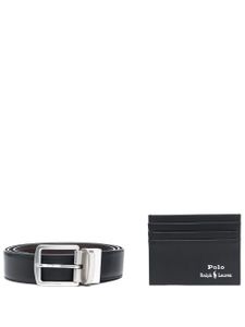 Polo Ralph Lauren lot ceinture-porte-cartes à logo - Noir