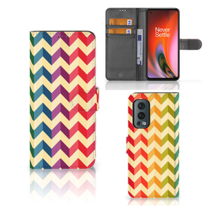 OnePlus Nord 2 5G Telefoon Hoesje Zigzag Multi Color