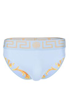 Versace slip de bain Greca Border - Bleu