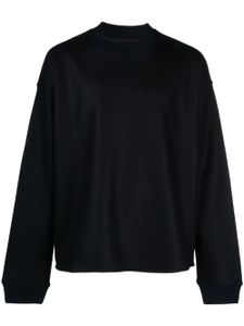 Jil Sander crew-neck felted-wool jumper - Bleu