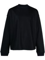 Jil Sander crew-neck felted-wool jumper - Bleu - thumbnail