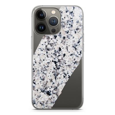 Gespikkelde marmer: iPhone 13 Pro Transparant Hoesje