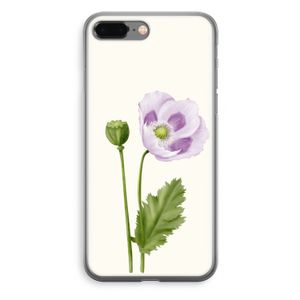 Purple poppy: iPhone 8 Plus Transparant Hoesje